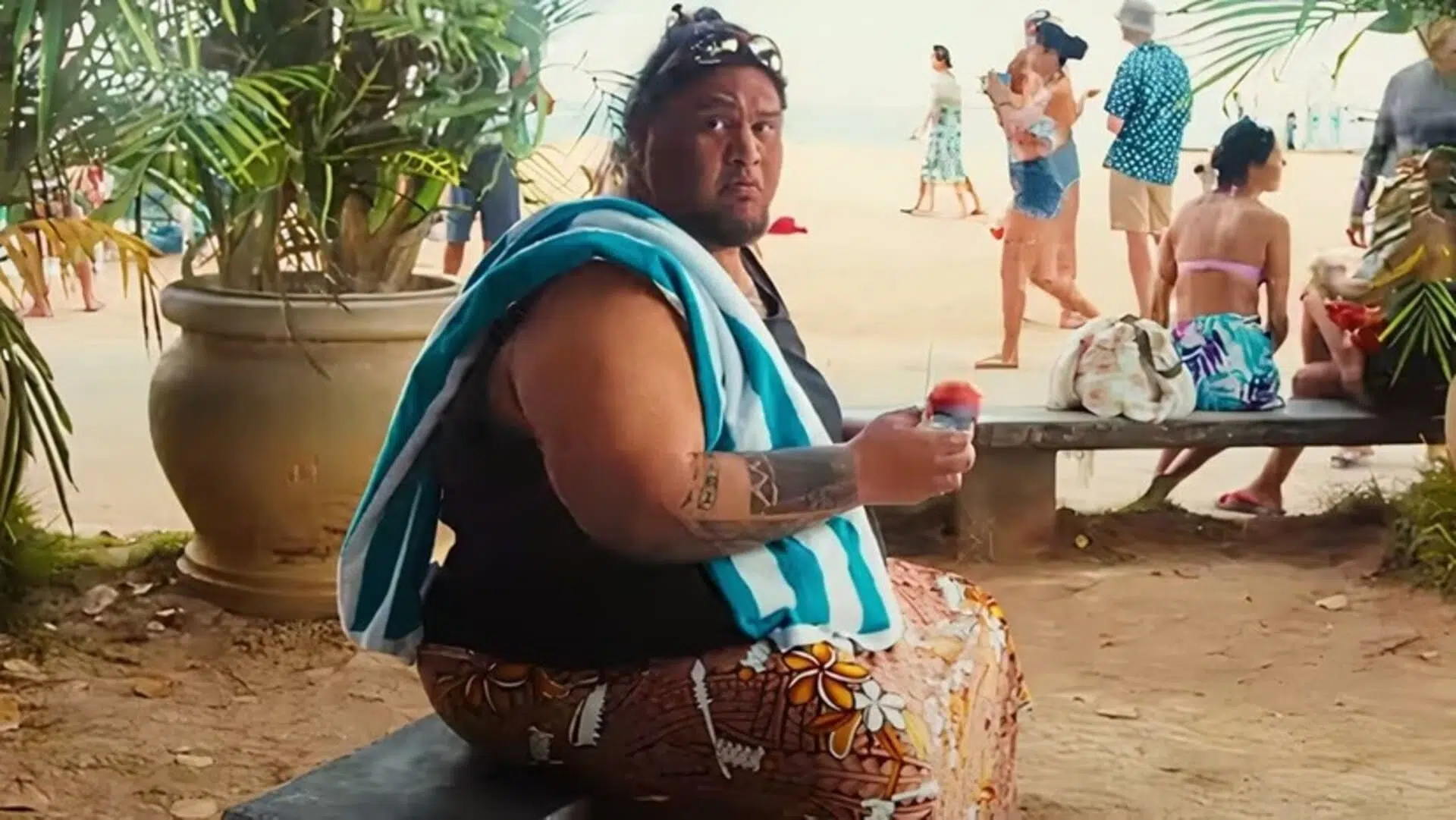 Hombre con helado en Lilo & Stitch