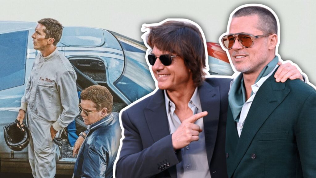 Brad pitt y tom cruise en ford v ferrari