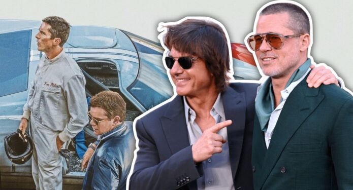 Brad pitt y tom cruise en ford v ferrari