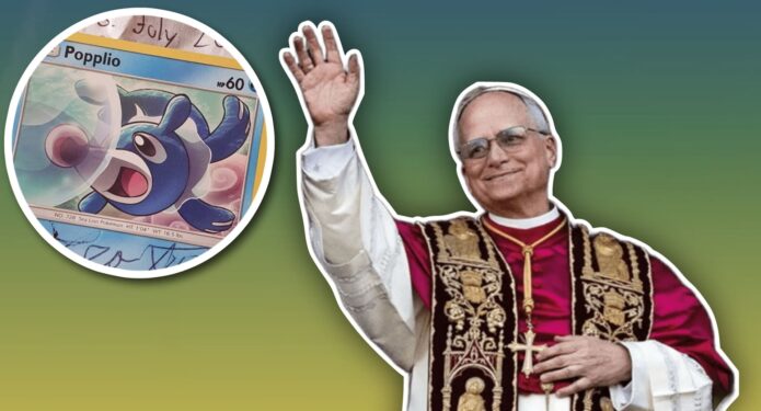 Nuevo Papa bendice carta de Pokémon
