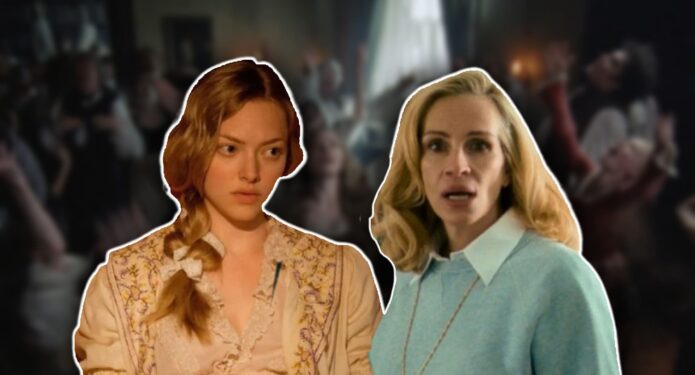 Amanda Seyfried y Julia Roberts outfit Venecia