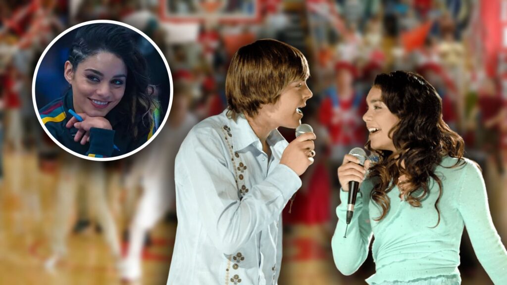Vanessa Hudgens y Zac Efron en High School Musical