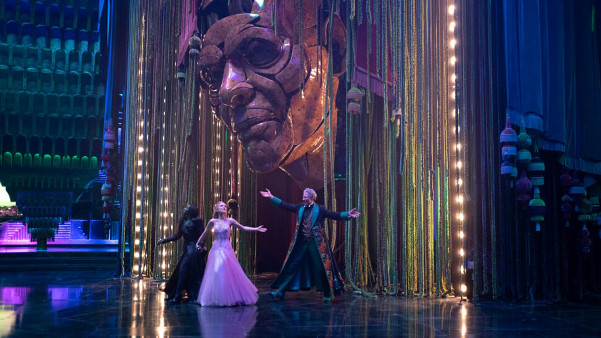 Wicked por siempre escena mago de oz