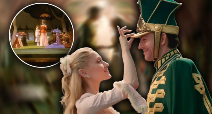 Ariana Grande y Jonathan Bailey teatro