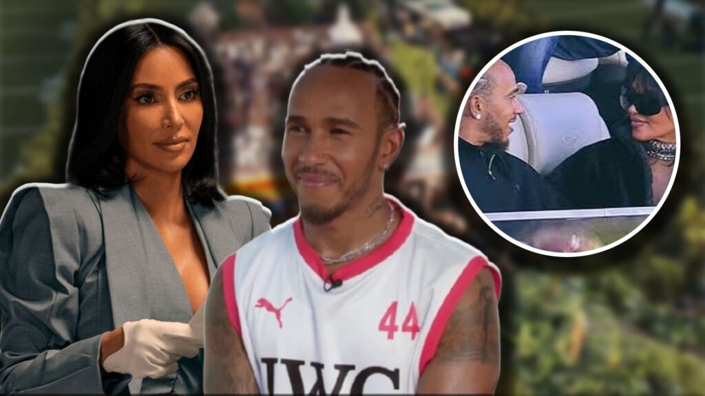 Kim Kardashian y Lewis Hamilton Super Bowl