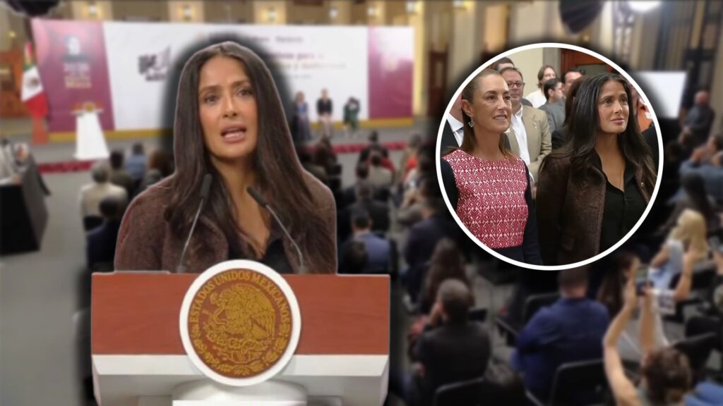 Salma Hayek Claudia Sheinbaum incentivos cine mexicano