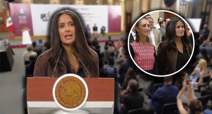 Salma Hayek Claudia Sheinbaum incentivos cine mexicano