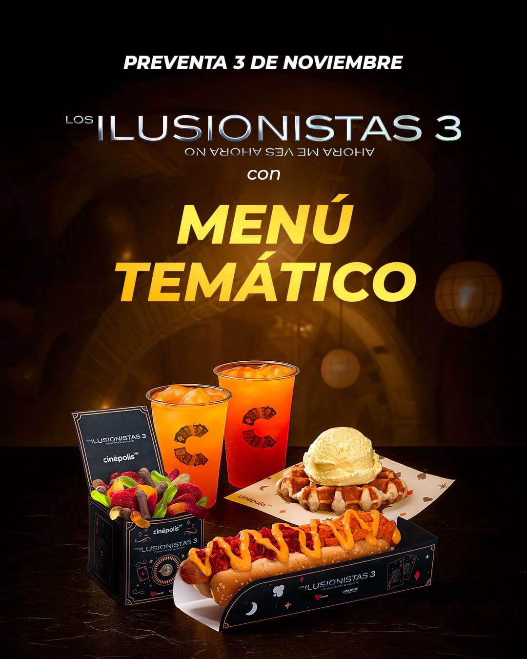 Menú temático ilusionistas 3