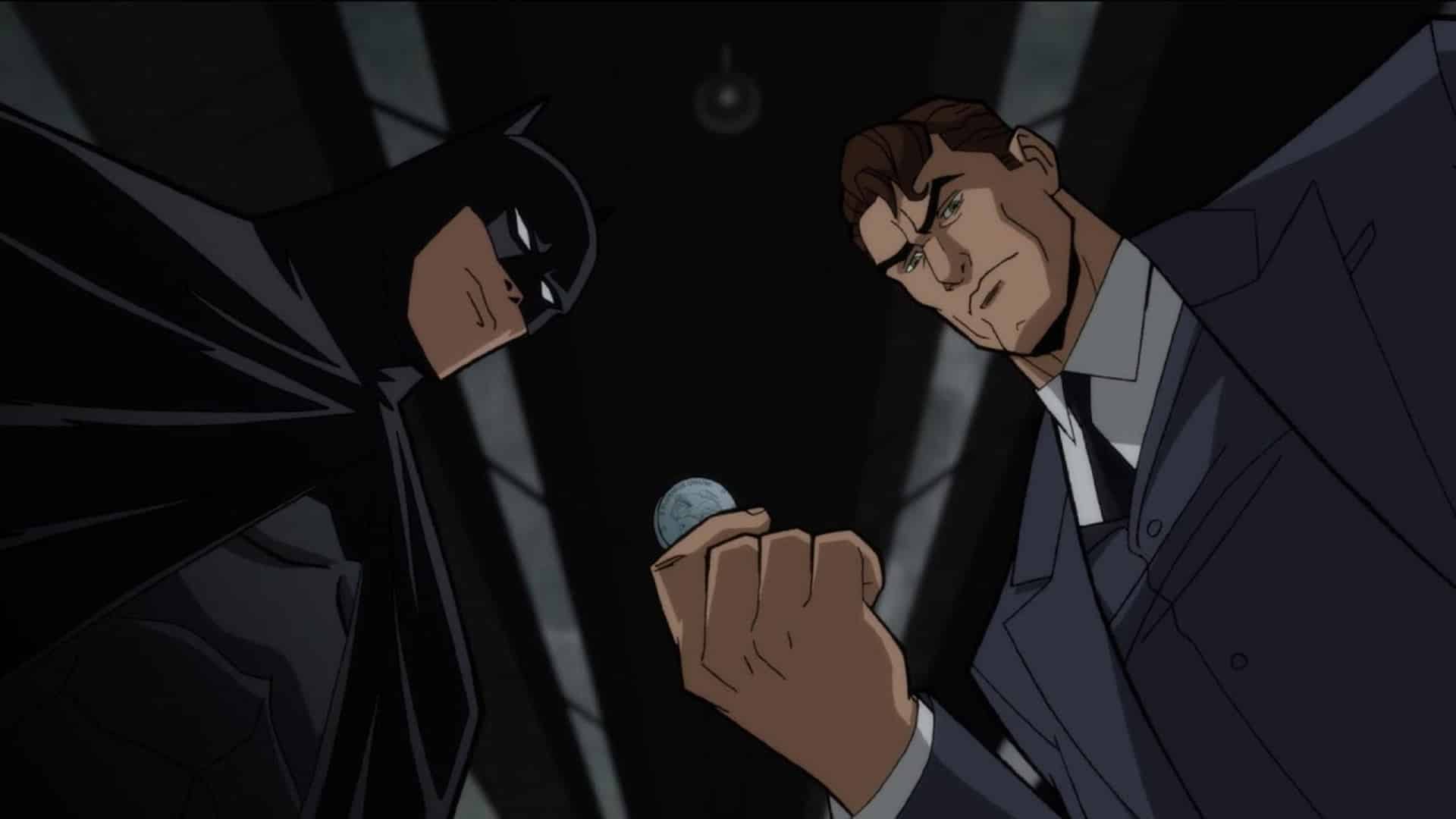 Harvey Dent y Batman moneda