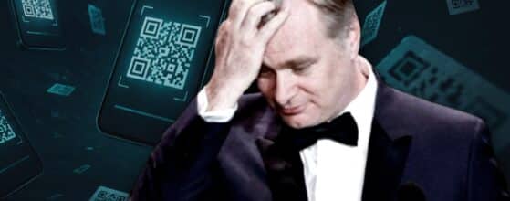 Christopher Nolan smartphones código QR