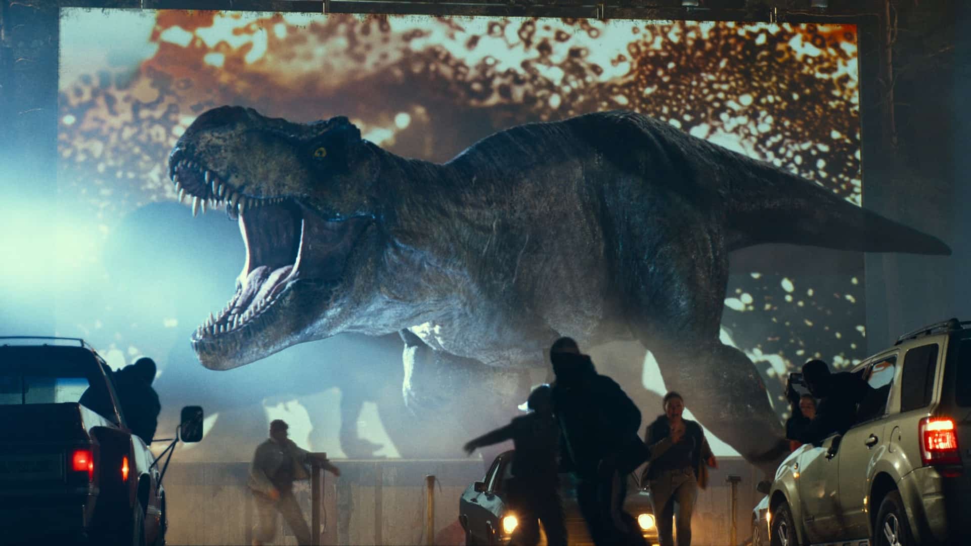 Tiranosaurio en el autocinema