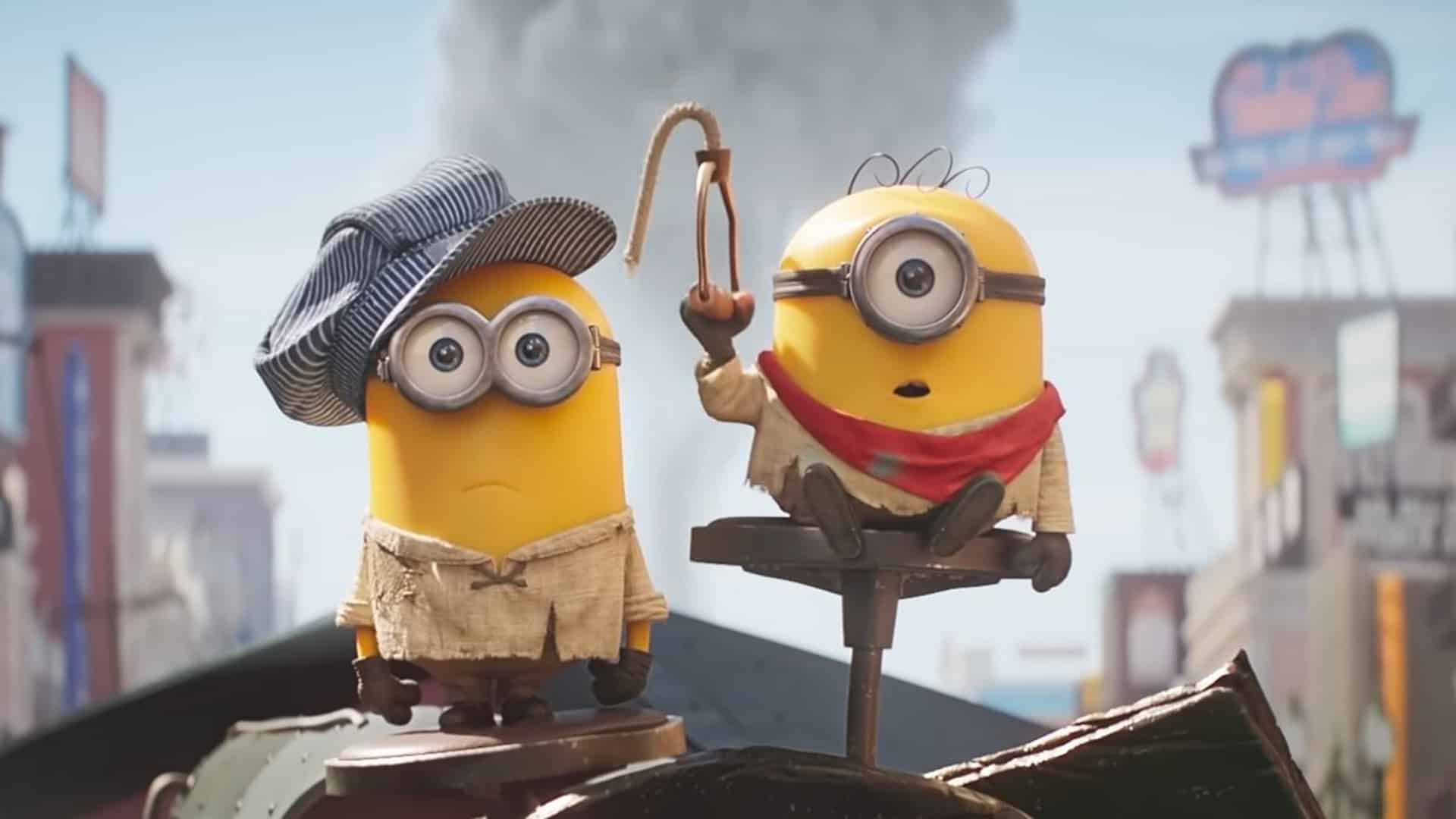 Minions dirigiendo cine