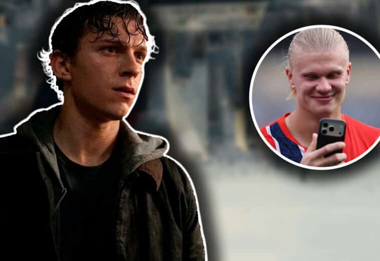 Tom Holland y Erling Haaland