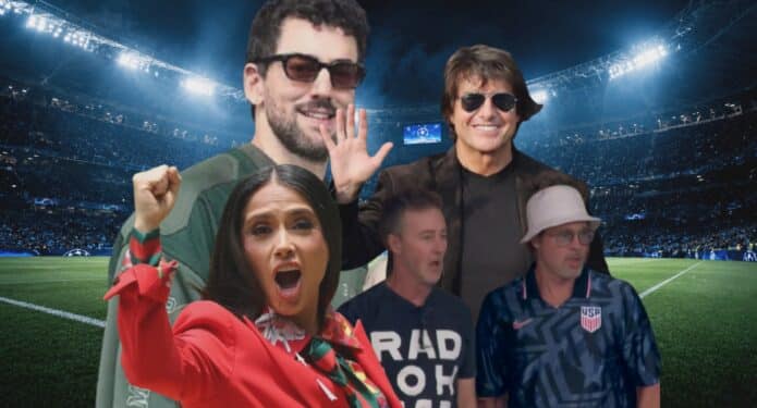 Luis Gerardo Méndez, Salma Hayek, Tom Cruise, Brad Pitt y Edward Norton, famosos en el Mundial 2026