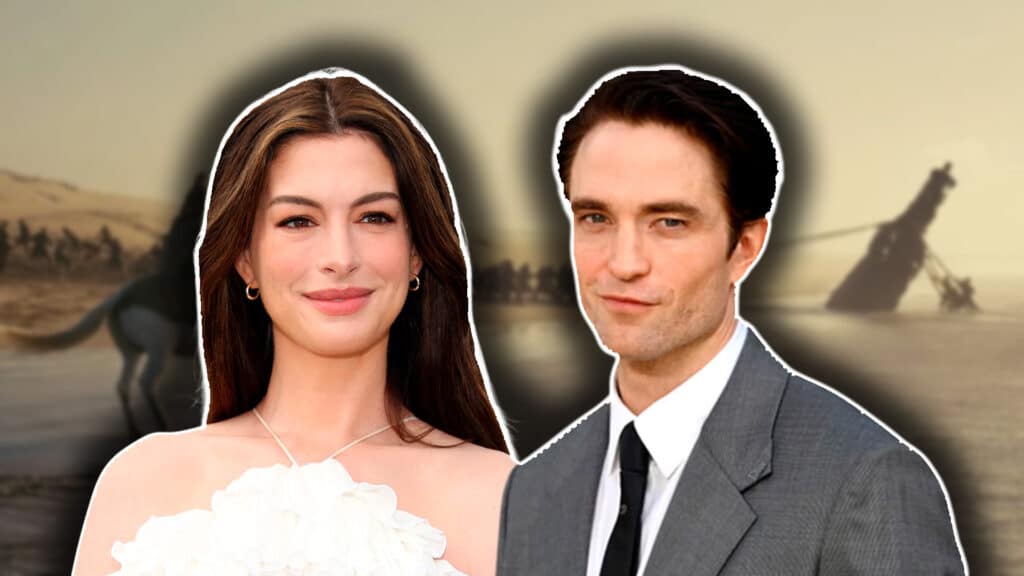 Anne Hathaway y Robert Pattinson