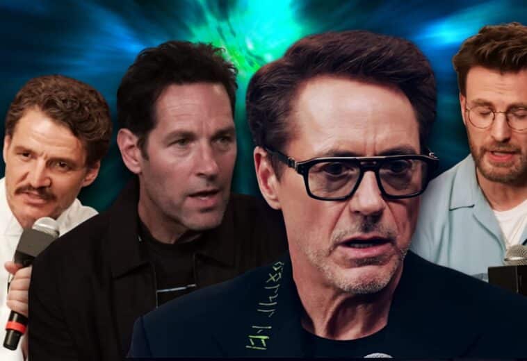 Pedro Pascal, Paul Rudd. Robert Downey Jr. y Chris Evans, Avengers