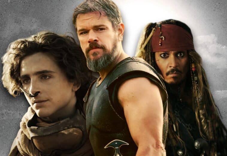 Paul Atreides, Odiseo, Jack Sparrow, una: Parte 2, La odisea y Piratas del Caribe: En el fin del mundo, Johnny Depp, Matt Damon, Timothée Chalamet