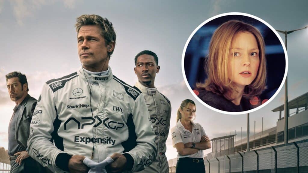 F1, jodie foster, brad pitt