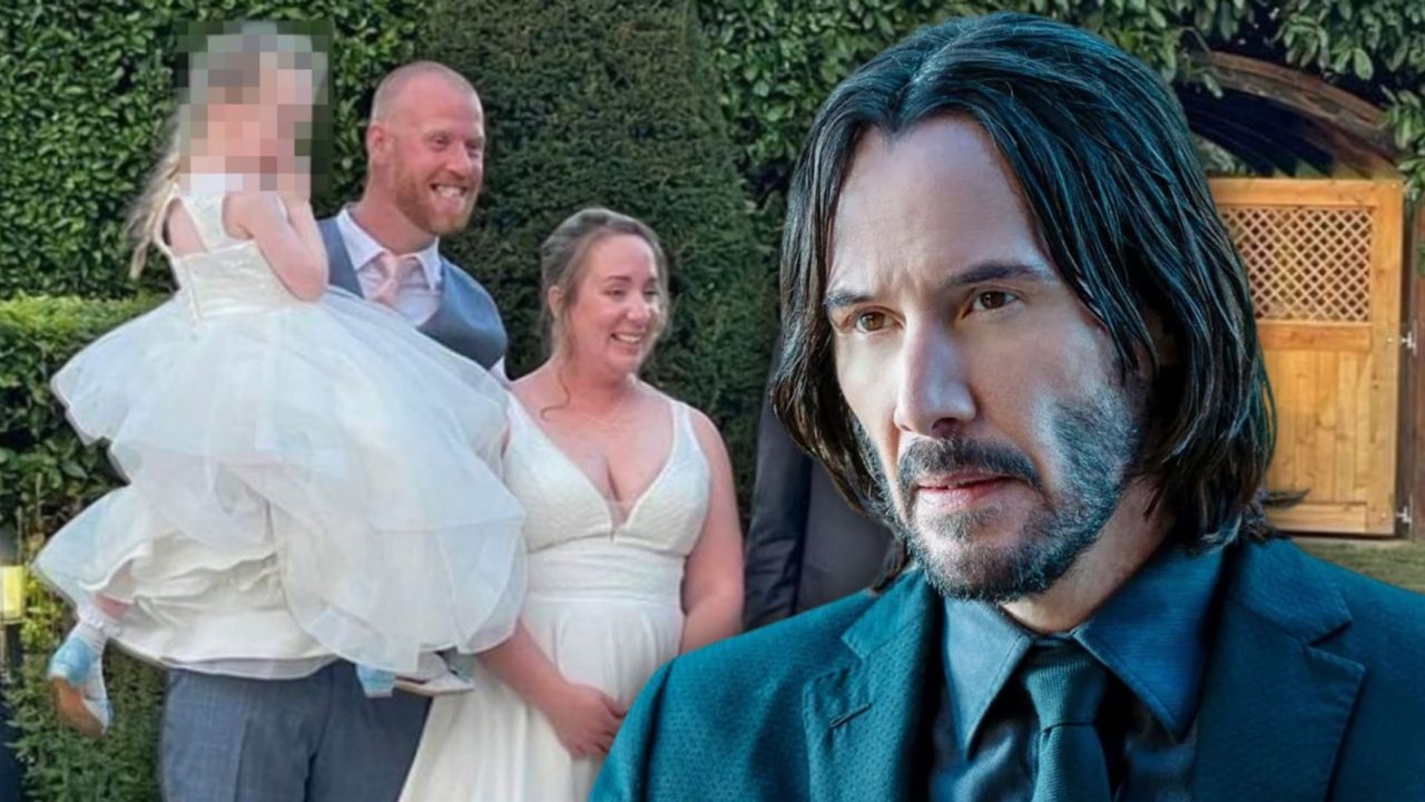 Keanu Reeves apareció en una boda