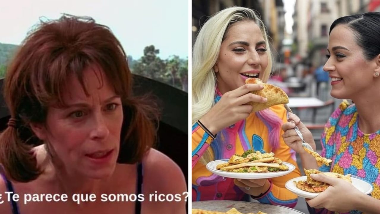Katy Perry y Lady gaga en concierto, memes