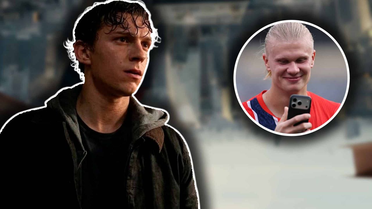 Tom Holland y Erling Haaland