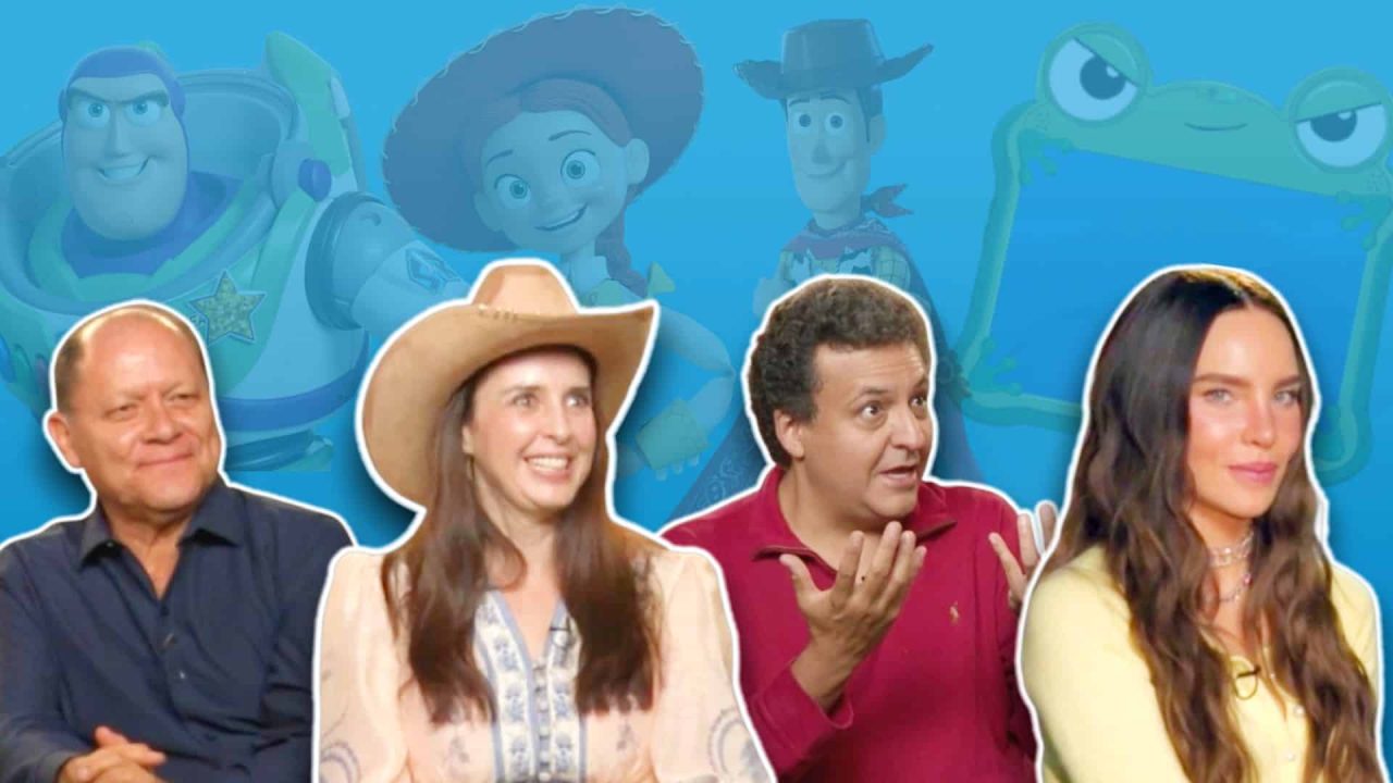 José Luis Orozco, Iran Castillo, Arturo Mercado Jr y Belinda en Toy Story 5